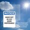 Signmission Door Not In Use Door Inoperable, 7 in W x Rectangle, Vinyl Decal OS-2PACK-NS-D-710-V-11514 - alternate 4